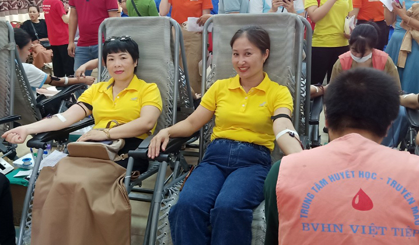 Người lao động Bưu điện TP Hải Phòng tích cực tham gia Ngày hội hiến máu tình nguyện