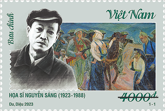 Giới thiệu bộ tem “Kỷ niệm 100 năm sinh họa sĩ Nguyễn Sáng (1923 - 2023)”