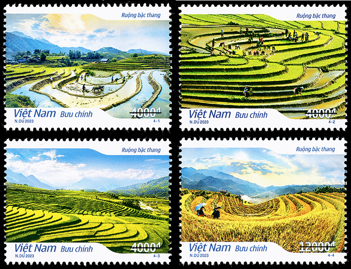 Giới thiệu bộ tem “Ruộng bậc thang”