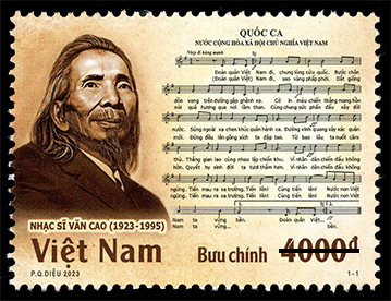 Giới thiệu bộ tem “Kỷ niệm 100 năm sinh nhạc sĩ Văn Cao (1923-2023)”