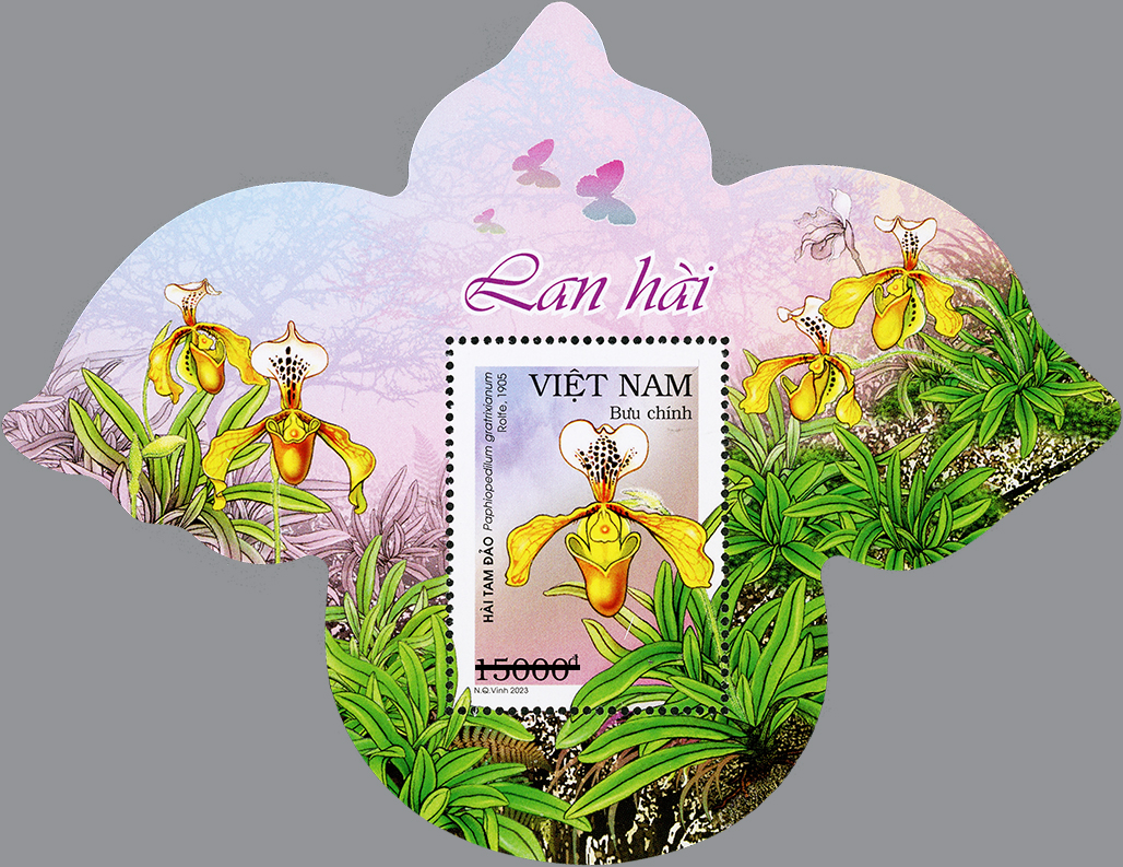 Giới thiệu bộ tem “Lan hài”