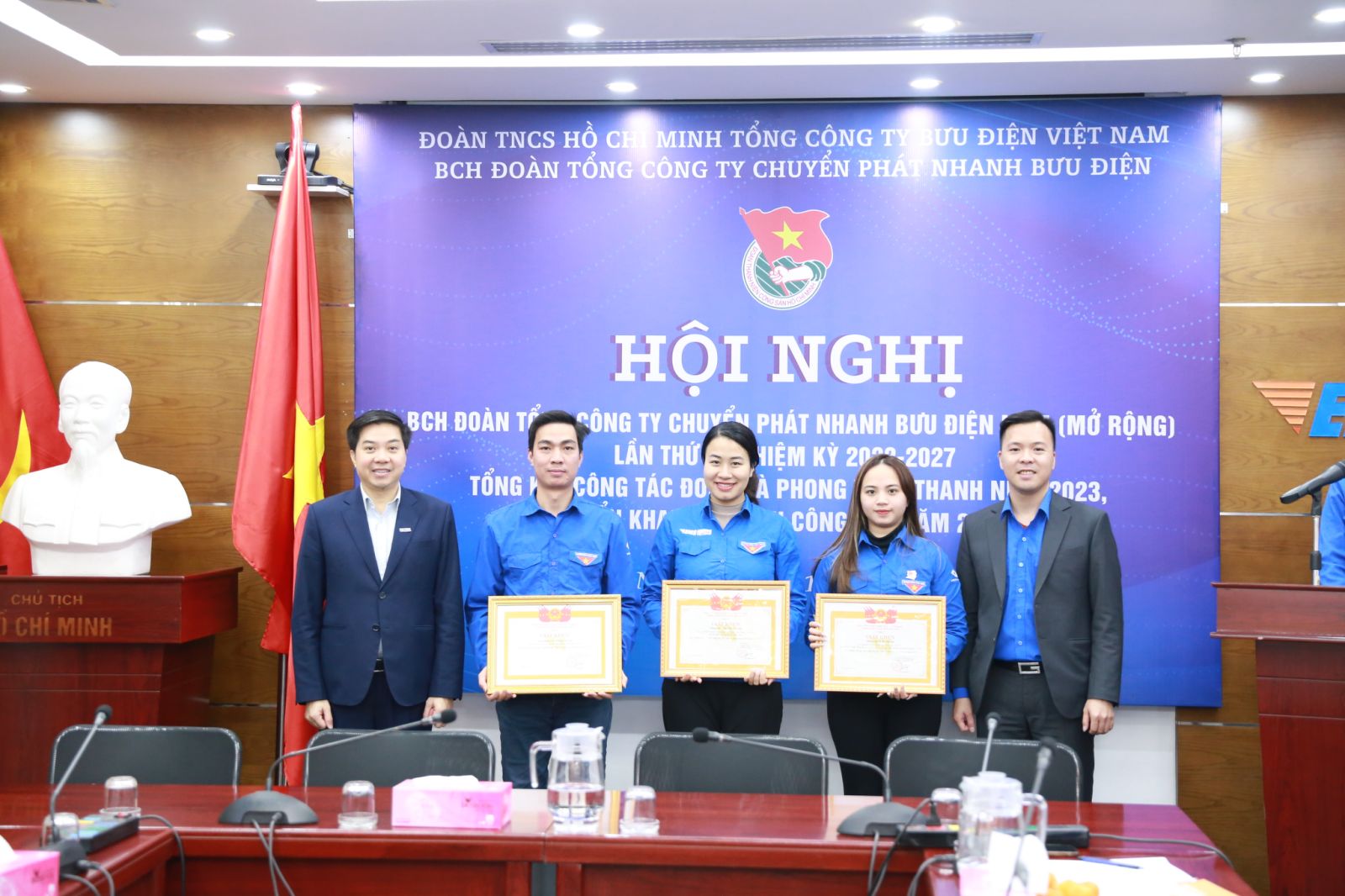 Đoàn Tổng công ty Chuyển phát nhanh Bưu điện tổ chức Hội nghị Tổng kết Công tác Đoàn và Phong trào Thanh niên năm 2023, triển khai nhiệm vụ công tác năm 2024