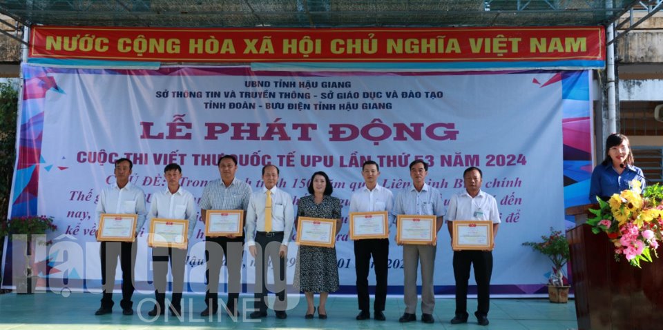 Hậu Giang: Phát động Cuộc thi Viết thư quốc tế UPU lần thứ 53