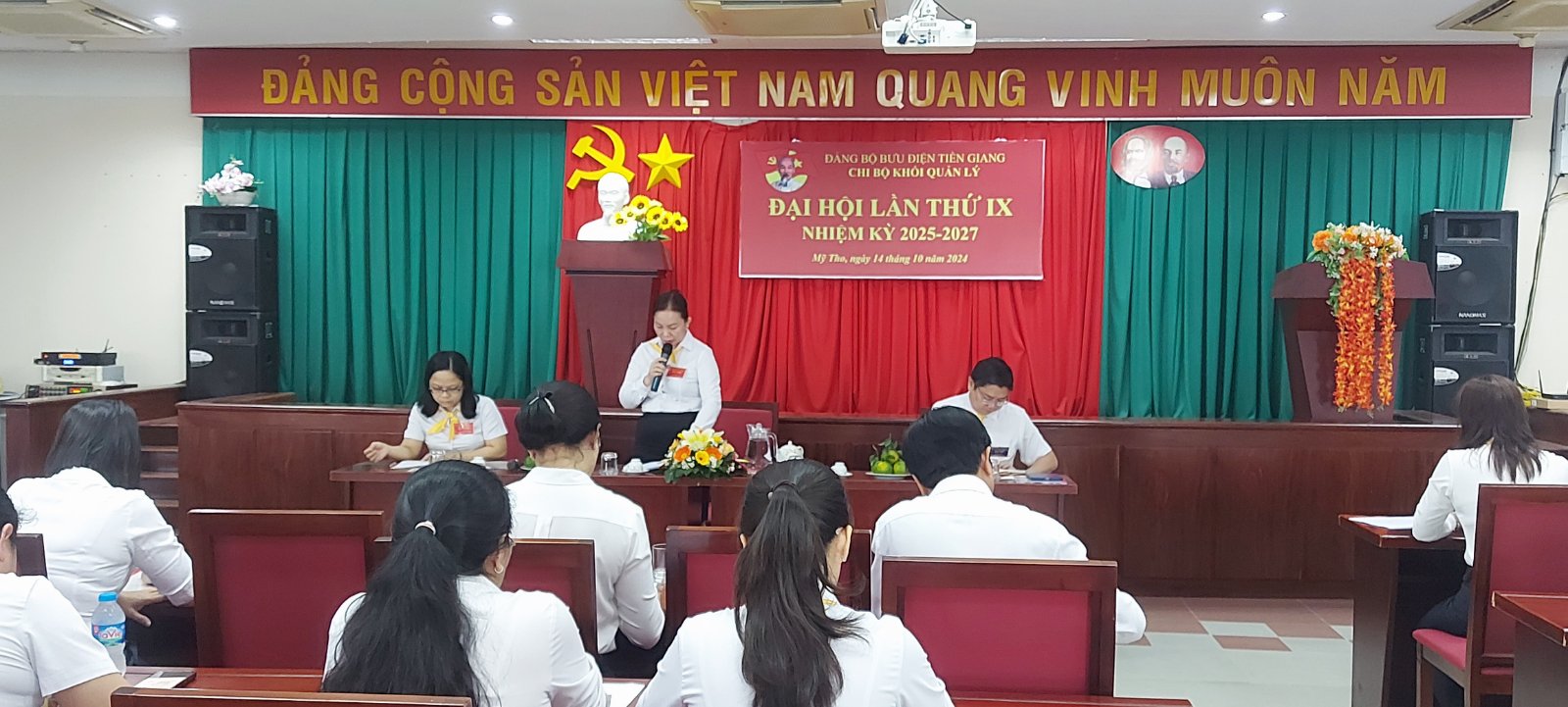 Đảng ủy Bưu điện tỉnh Tiền Giang tổ chức Đại hội chi bộ nhiệm kỳ 2025 – 2027