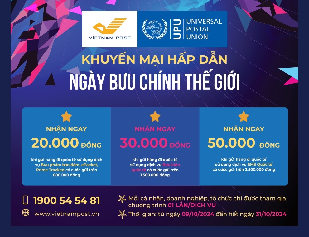 Tháng vàng ưu đãi khi sử dụng các dịch vụ chuyển phát quốc tế