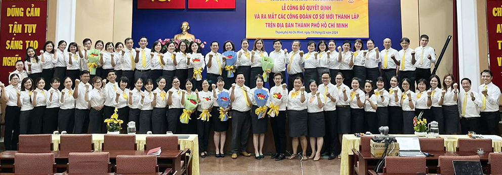 Công bố Quyết định thành lập và ra mắt Công đoàn cơ sở các Bưu điện Trung tâm trên địa bàn TP. Hồ Chí Minh