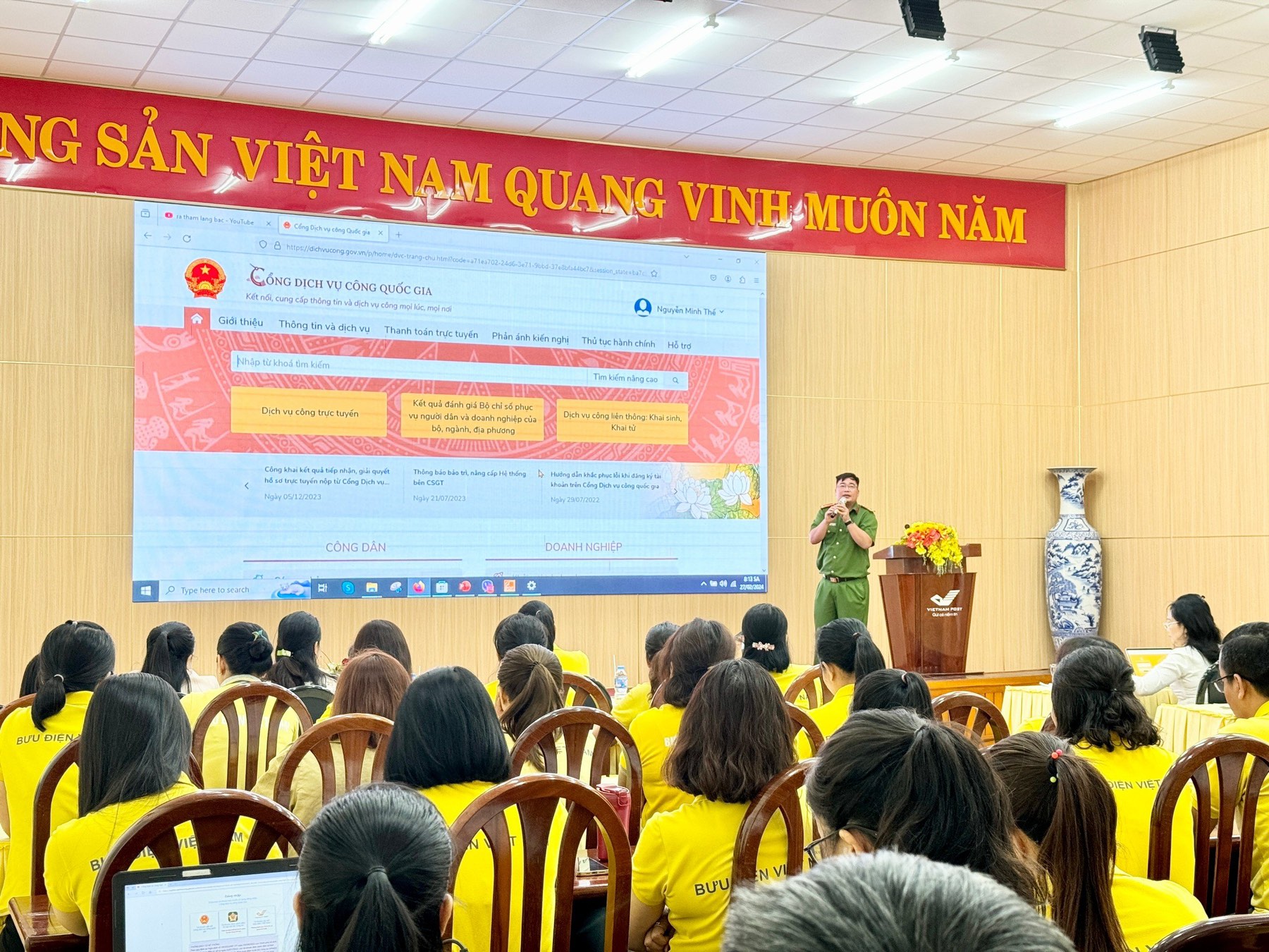 Bưu điện tỉnh Đồng Nai tổ chức tập huấn quy trình tiếp nhận hồ sơ trực tuyến trên Cổng Dịch vụ công