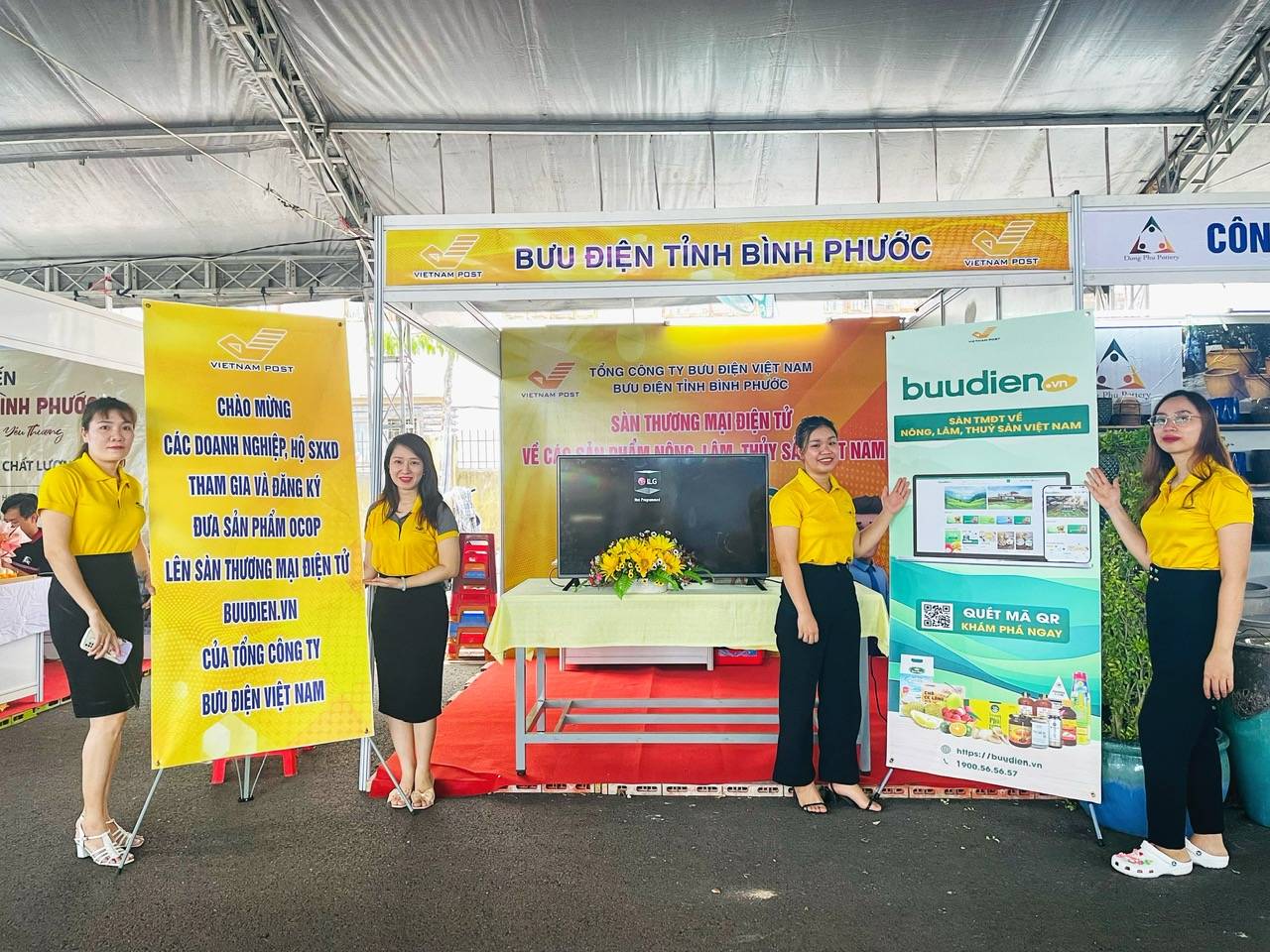 Bưu điện tỉnh Bình Phước tham gia Ngày hội yến sào và trưng bày sản phẩm nông sản, thương mại, dịch vụ hỗ trợ nông dân