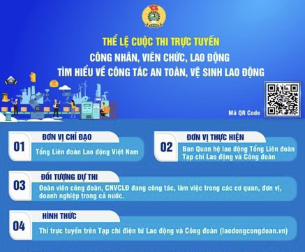 Hưởng ứng cuộc thi trực tuyến “Công nhân, viên chức, lao động tìm hiểu về công tác An toàn, vệ sinh lao động”