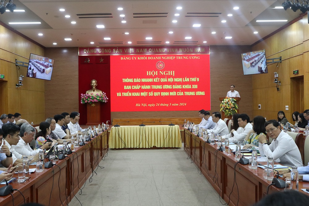 Hội nghị thông báo nhanh kết quả Hội nghị lần thứ 9 Ban Chấp hành Trung ương Đảng khóa XIII và triển khai một số quy định mới của Trung ương