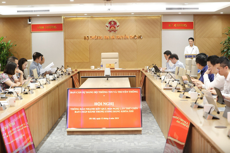 Đảng bộ Bộ TT&TT thông báo nhanh kết quả Hội nghị Trung ương 9, khoá XIII