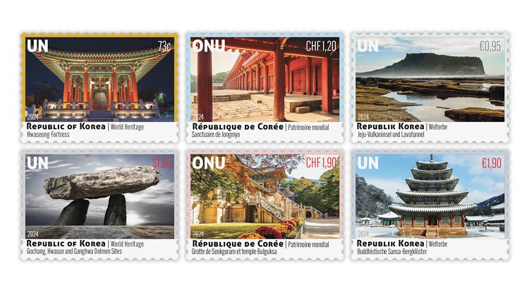 Văn phòng Bưu chính Liên Hợp Quốc phát hành tem Di sản Thế giới