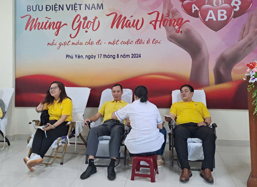 Bưu điện tỉnh Phú Yên tổ chức chương trình hiến máu nhân đạo năm 2024